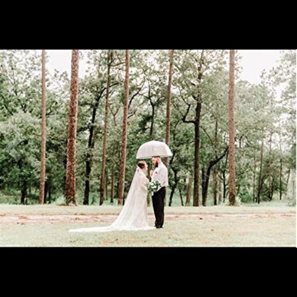 Bride Wedding Lace Veils Long Cathedral Veil Soft Bridal Veils 118" (White) - Picture 2 of 7